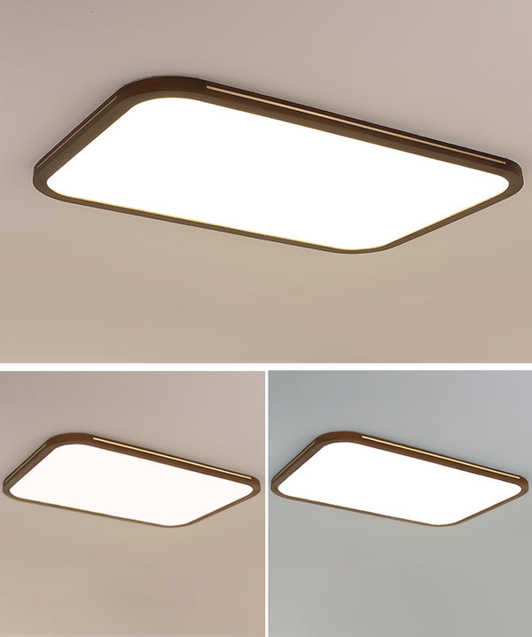 LED-Deckenleuchte aus Walnussholz