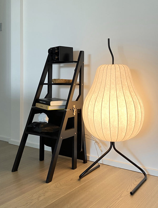 Cream style pear floor lamp