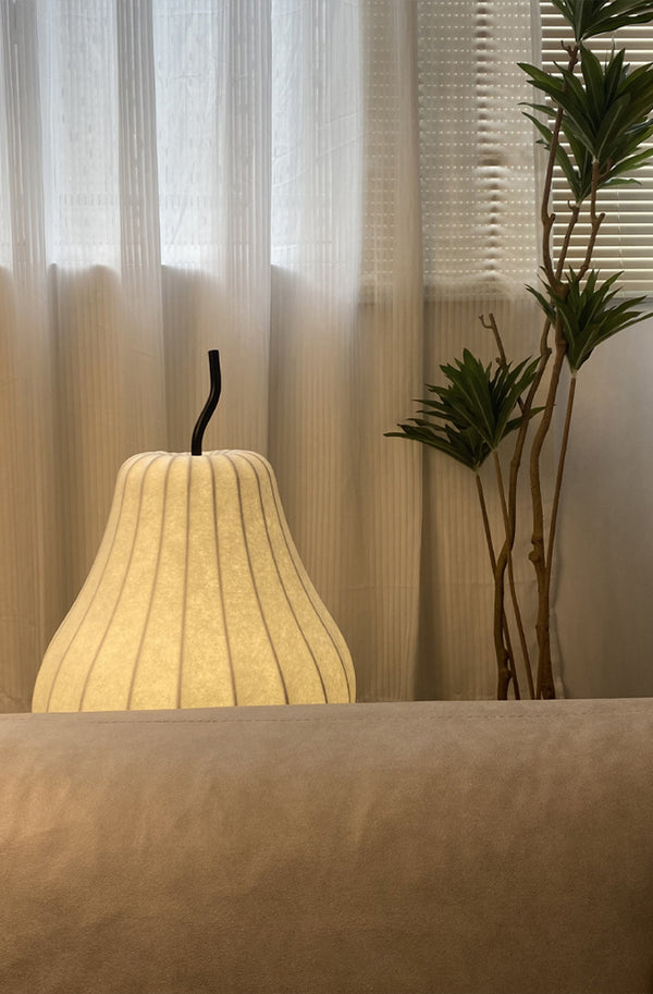 Cream style pear floor lamp