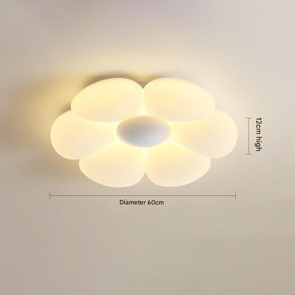 Cream style flower led bedroom ceiling lamp