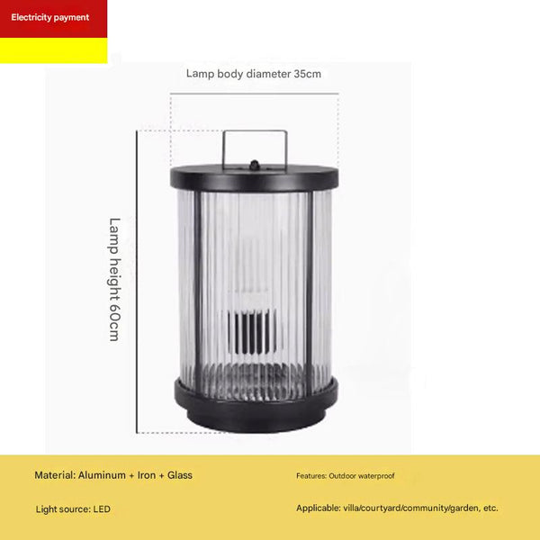 Modern Outdoor Patio Garden Waterproof Portable lamp