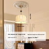 Lustre médiéval en bois massif de style crème