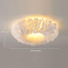 Cream style feather bedroom ceiling lamp