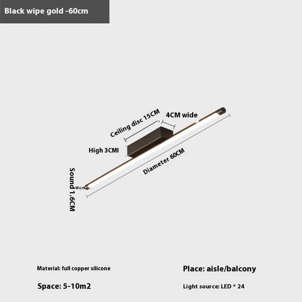 Long corridor LED ceiling light