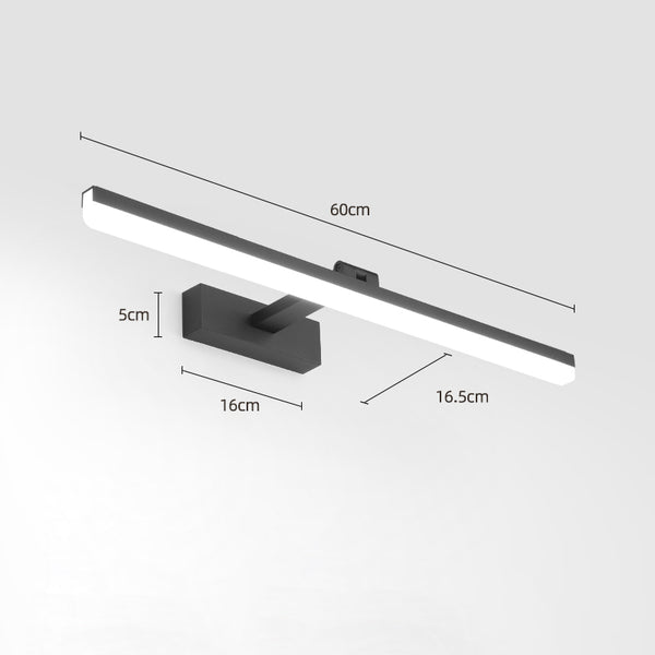 Einfache Spiegelwandlampe