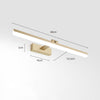 Einfache Spiegelwandlampe
