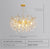 French creative branch crystal living room and dining room chandelier