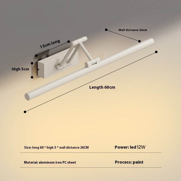 Bathroom mirror wall light