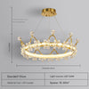 Creative Crown Crystal Bedroom Chandelier