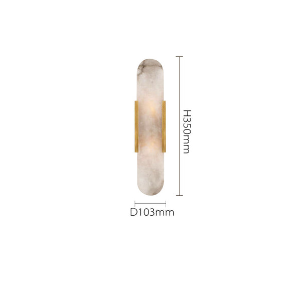 Natural marble background wall led wall lamp