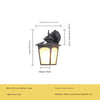 Retro glass home outdoor courtyard corridor human body induction waterproof wall lamp