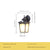 Retro glass home outdoor courtyard corridor human body induction waterproof wall lamp