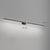 Minimalist black strip led bathroom wall light