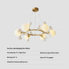 French creative ginkgo leaf living room chandelier