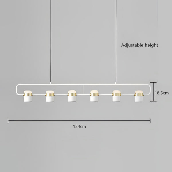 Suspension de salle à manger créative nordique à longue bande