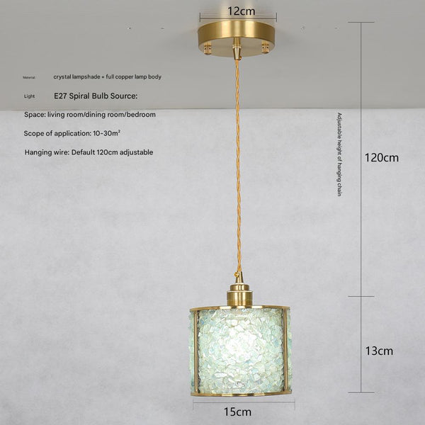 Vintage crystal bedroom bedside chandelier