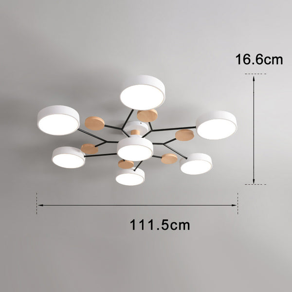 Nordic log led ceiling light