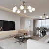 French cream style full copper living room and bedroom ceiling lamp