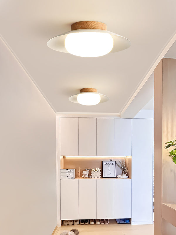 Japanese style bowl ceiling lamp
