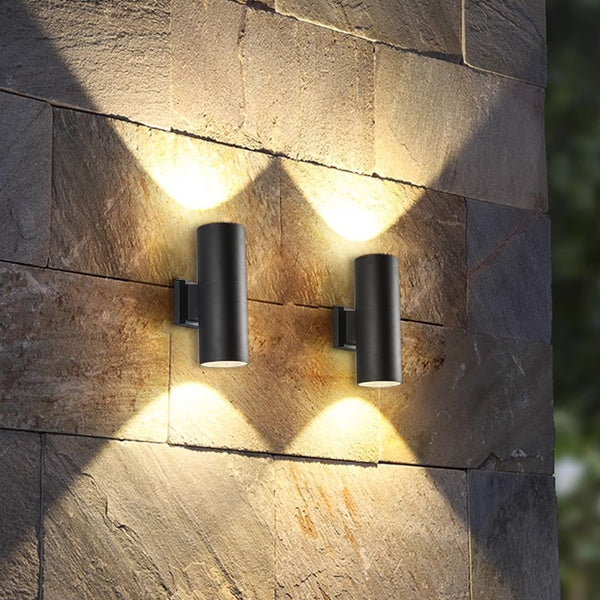 LED outdoor garden waterproof double head wall lamp