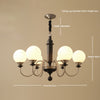 Vintage solid wood magic beans chandelier