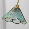 Medieval style glass bedroom bedside wall lamp