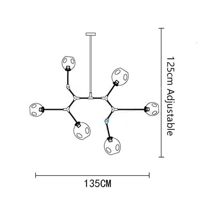 Designer Persönlichkeit Molekül Zauberbohnen Kronleuchter