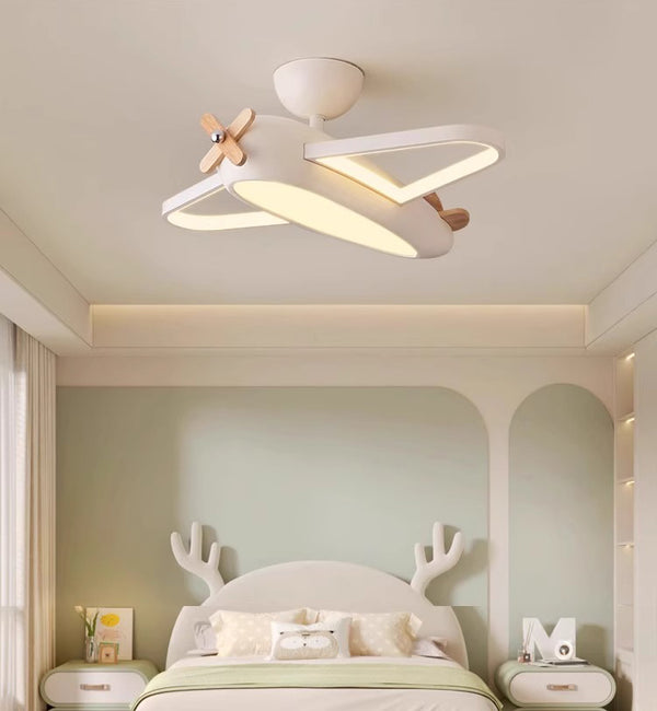 Creative airplane children's room ceiling lamp
