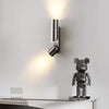 Nordic minimalist double head rotatable bedroom bedside wall lamp