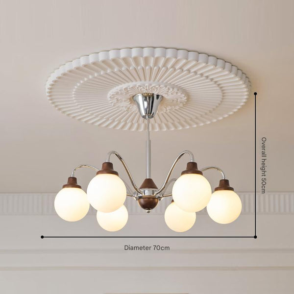Retro cream style magic bean living room chandelier