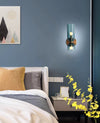 Nordic creative double head glass bedroom corridor wall lamp