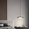 Nordic simple black bedroom bedside chandelier