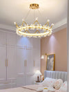 Creative Crown Crystal Bedroom Chandelier