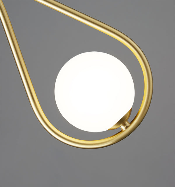 Kreativer Nachttisch-Kronleuchter aus Glas