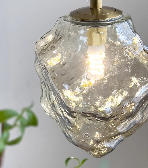 Creative ice cube adjustable bedroom bedside chandelier