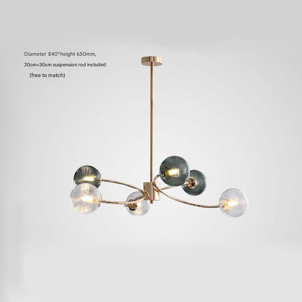 Nordic creative magic beans glass chandelier