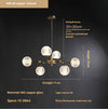 Lustre de luxe moderne entièrement en cuivre