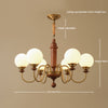 Vintage solid wood magic beans chandelier