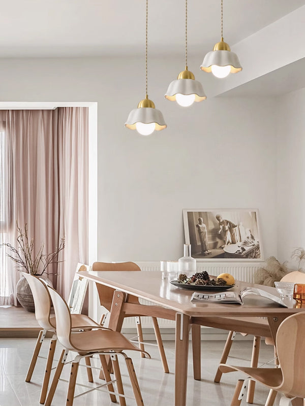 Cream Style Ceramic Bedroom Dining Room Pendant light