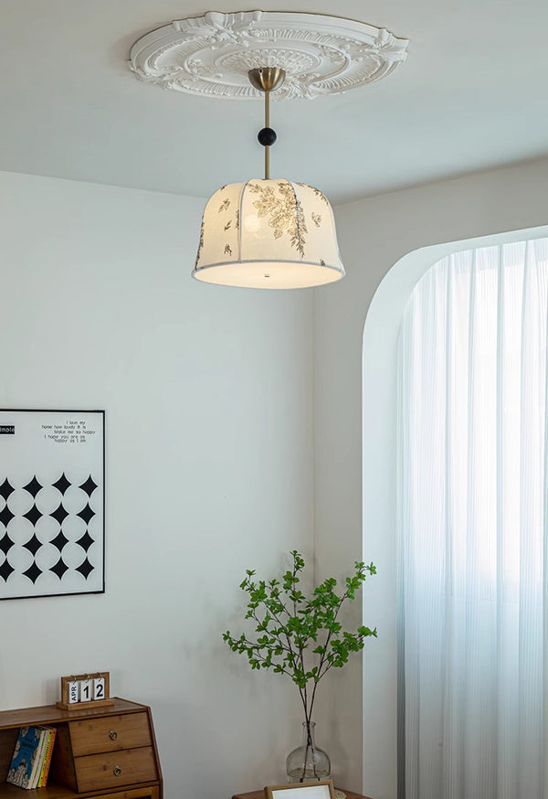 Lustre médiéval en bois massif de style crème