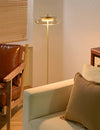 American retro solid wood floor lamp