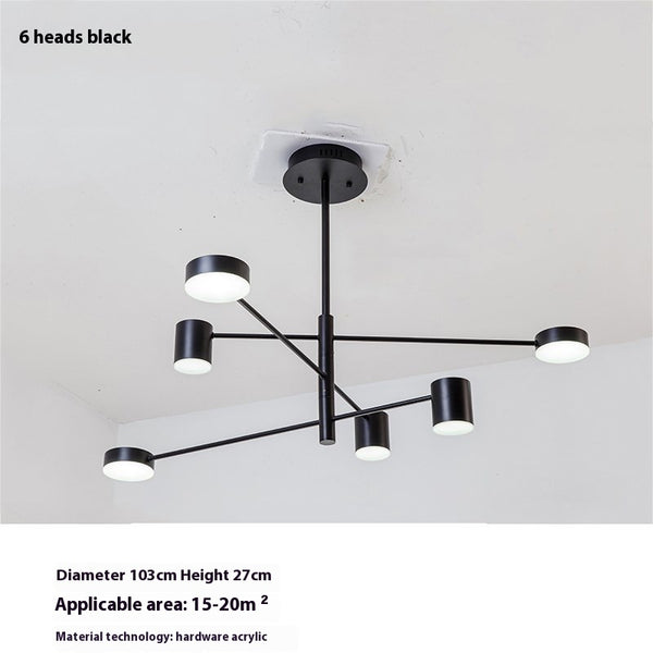 Creative Shape Chandelier, 2 Colour, 4/6/8 Heads