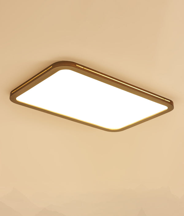 LED-Deckenleuchte aus Walnussholz