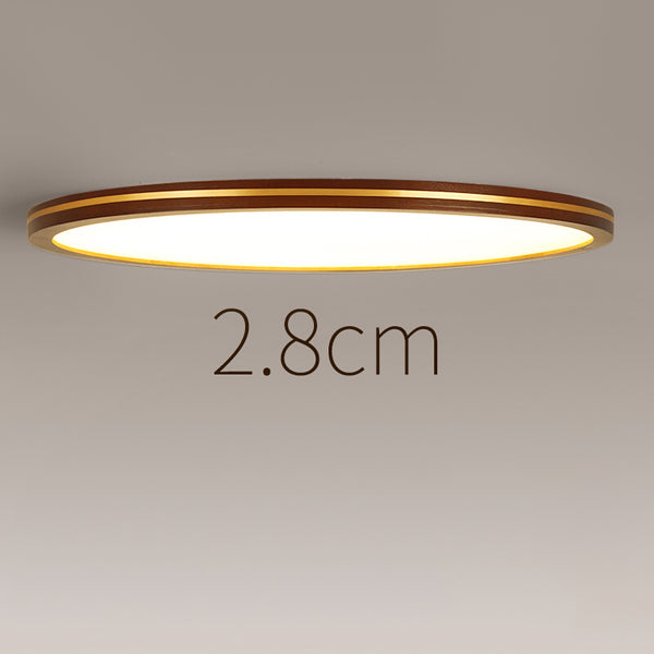 LED-Deckenleuchte aus Walnussholz