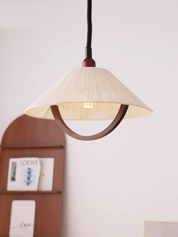 Lustre relevable en forme de bûche