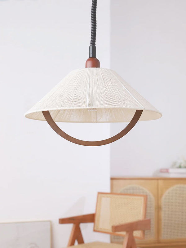 Lustre relevable en forme de bûche