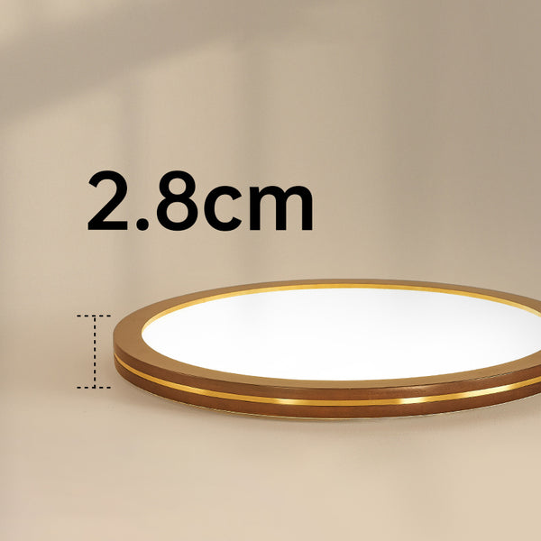 LED-Deckenleuchte aus Walnussholz