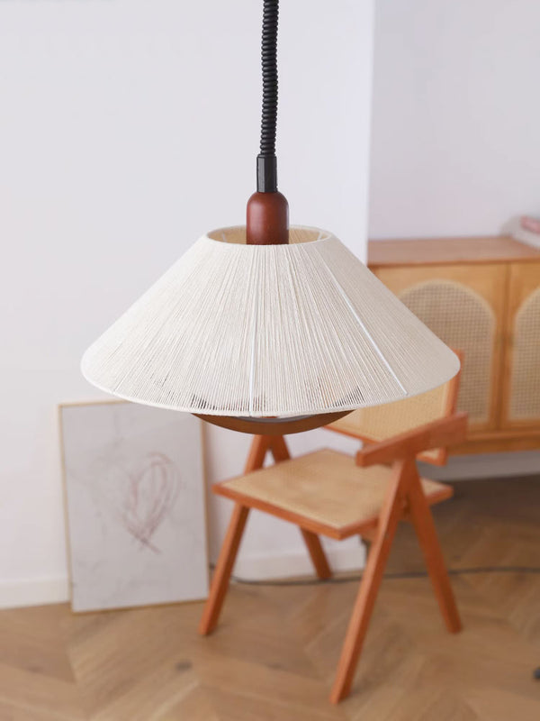 Lustre relevable en forme de bûche