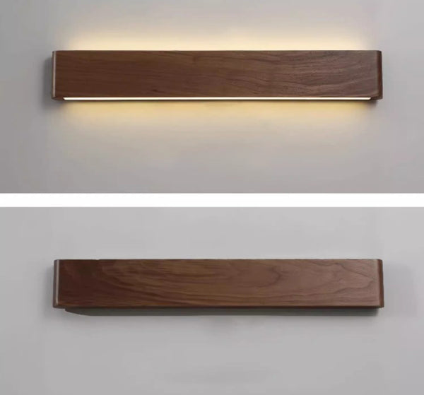 Walnut LED Wall Light