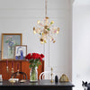 Creative petal dandelion colored crystal chandelier